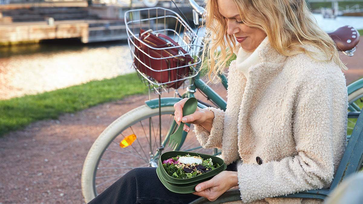 LIGHT MY FIRE LunchKit Bio cocoa - Menażka plastikowa zestaw z bio plastiku